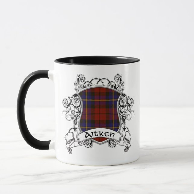 Aitken Tartan Shield Mug (Left)