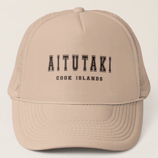 Aitutaki Cook Islands Trucker Hat (Front)