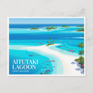 Aitutaki Lagoon Cook Islands Postcard