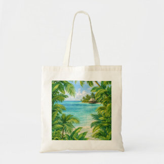 Aitutaki Tropical Island Beach Paradise Tote Bag