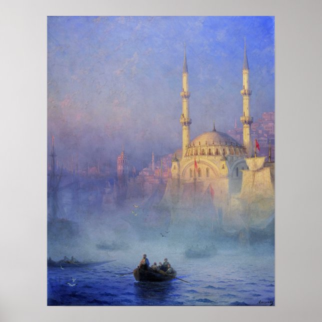 Aivazovsky - Constantinople Mosque Poster (Front)