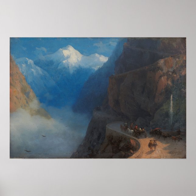 Aivazovsky - From Milli To Gudauri 1868 Poster (Front)