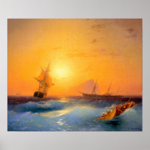 Aivazovsky - Gibraltar Poster