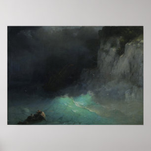 Aivazovsky - I Storm 1861 Poster