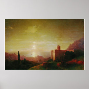 Aivazovsky - Moonlit Night On The Seashore In Cri… Poster