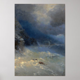 Aivazovsky - Storm 1899 Poster