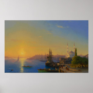 Aivazovsky - View Of Constantinople And The Bosph… Poster