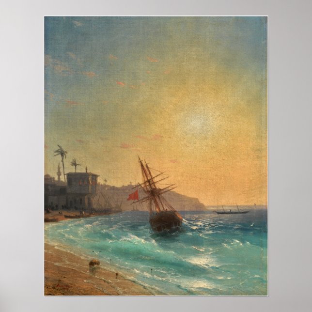 Aivazovsky - View Of Constantinople Poster (Front)