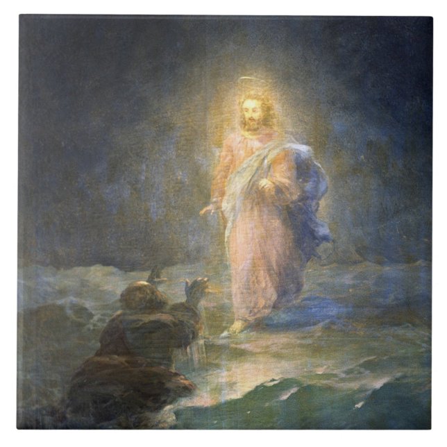 Aivazovsky - Walking on the Water Ceramic Tile (Front)