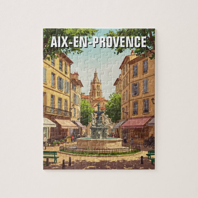 Aix-en-Provence France Travel Jigsaw Puzzle (Vertical)