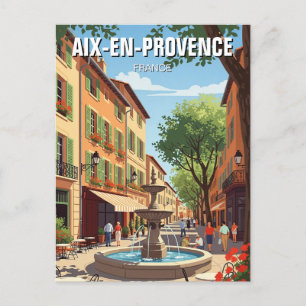 Aix-en-Provence France Travel Postcard