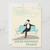 Aix-en-Provence France travel poster