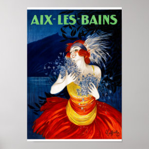 Aix Les Bains France Vintage Poster 1921