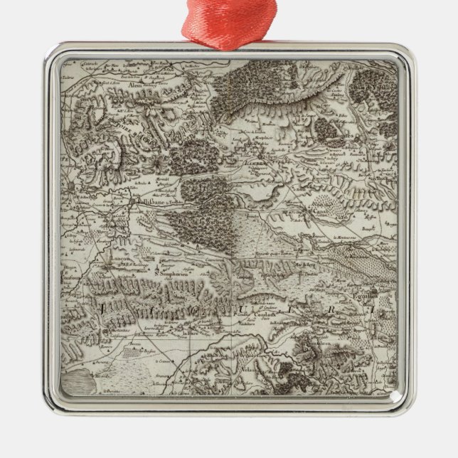 Aix Metal Tree Decoration (Front)