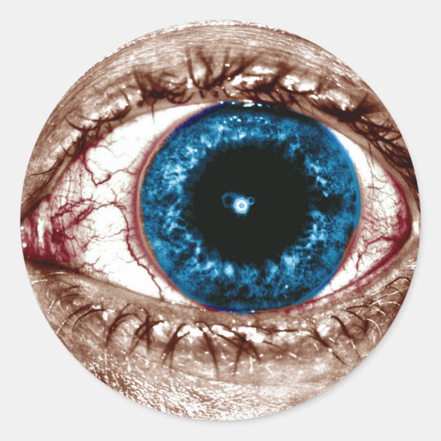 Aiy, Aiy, Aiy Blue Iris Sticker (Front)