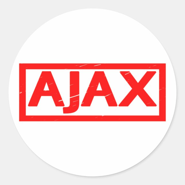 Ajax Stamp Classic Round Sticker (Front)