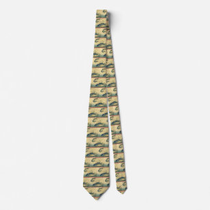 Aji & Ebi - Hiroshige's Colourful Japanese Fish Tie
