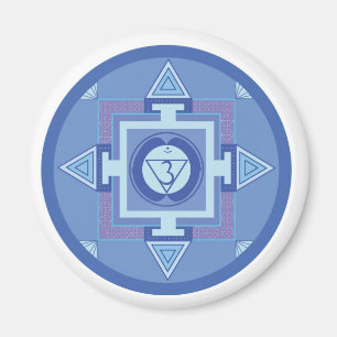 Ajna Chakra Mandala (Third eye chakra) Magnet