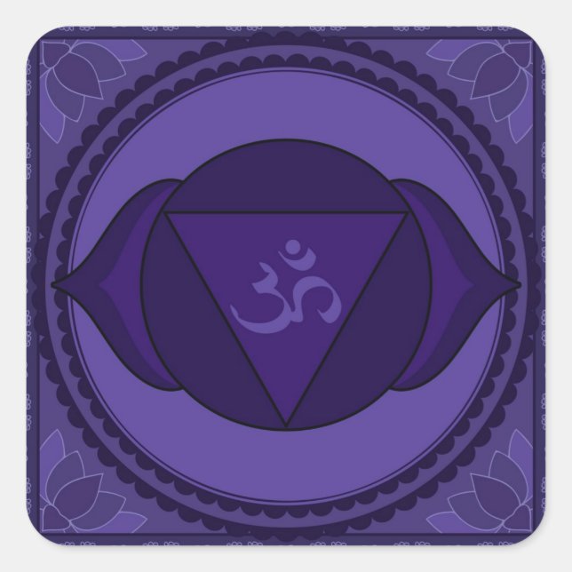 Ajna or third eye chakra Sticker (Front)