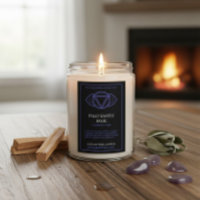 Ajna Third Eye Chakra Candle Label