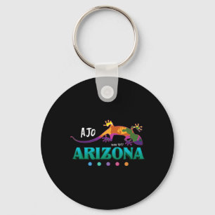 Ajo Arizona Usa Southwest Desert Gecko Vacation So Key Ring