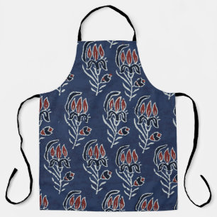 Ajrakh Pattern and block print Pattern and batik p Apron