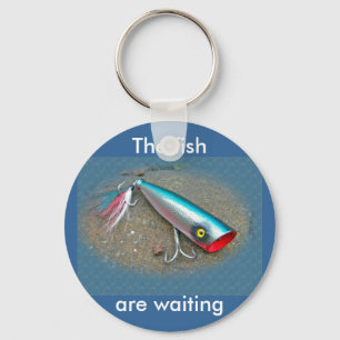 AJS Saltwater Lure Popper Blue Dragon Items Key Ring