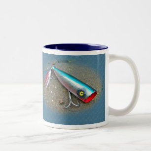 AJS Saltwater Lure Popper Blue Dragon Items Two-Tone Coffee Mug