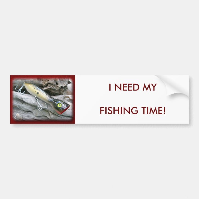 AJS Saltwater Lure Popper Coordinating Items Bumper Sticker (Front)
