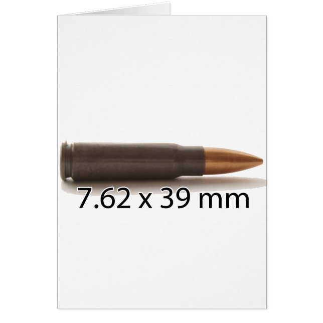 AK47 7.62 x 39mm Ammo Round (Front)