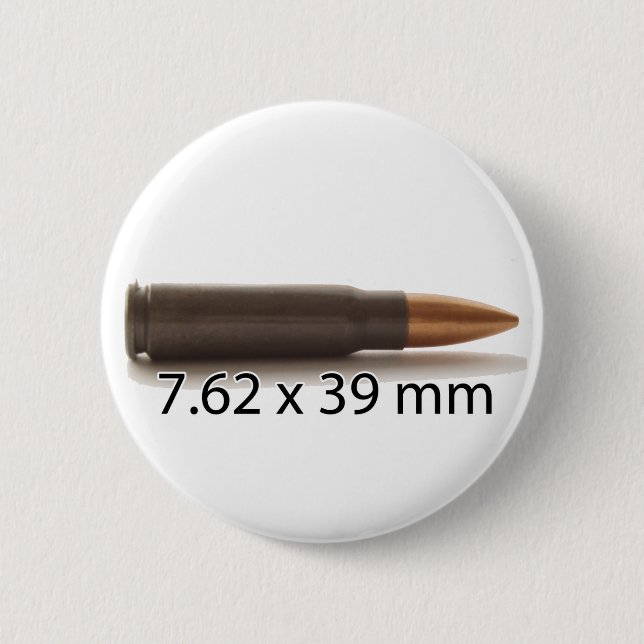 AK47 Ammo 7.62x39mm Round Button (Front)