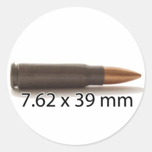 AK47 Ammo 7.62x39mm Round Sticker