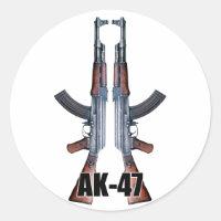 AK47 Dual Assault Rifles Sticker