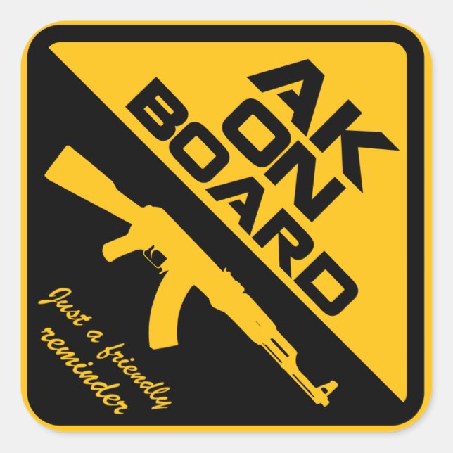 AK47 On Board Sticker (Front)