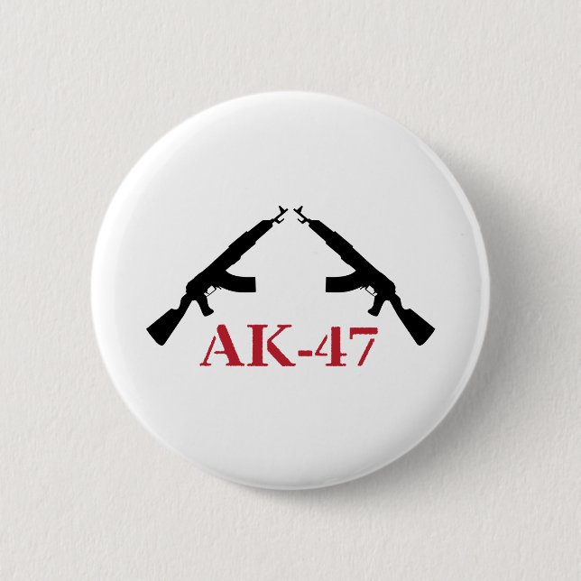 AK-47 6 CM ROUND BADGE (Front)