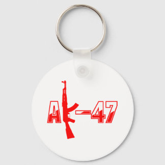 AK-47 AKM Assault Rifle Logo Red.png Key Ring