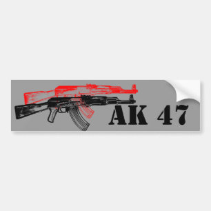 AK 47 BUMPER STICKER