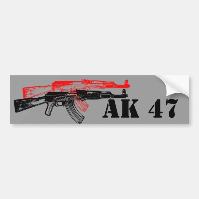 AK 47 BUMPER STICKER (Front)