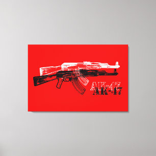 AK 47 CANVAS PRINT