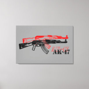 AK 47 CANVAS PRINT