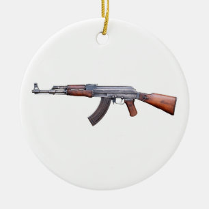 AK-47 CERAMIC TREE DECORATION