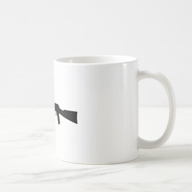AK-47 Silhouette Coffee Mug (Right)