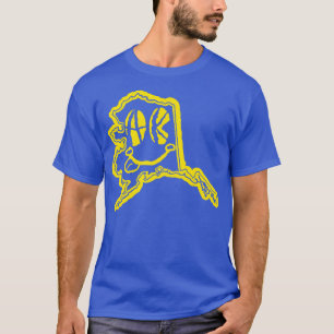 AK Eyes Alaska Grunge Smiling Face Yellow T-Shirt