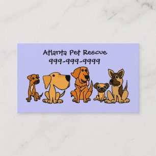 AK- Fun Puppy Dogs Cartoon Business Cards