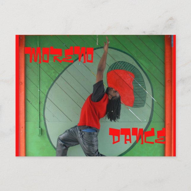 AK,Green Olive, DANCE Postcard (Front)