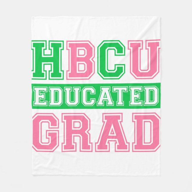 AKA HBCU Educated Grad 1908 AKA Fleece Blanket (Front)