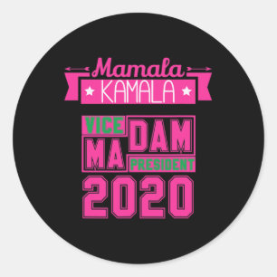 Aka Kamala Harris Democrat Vice President 2020 Classic Round Sticker