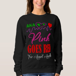 Aka Pink Goes Red For Heart Health Pretty Girl In Sweatshirt
