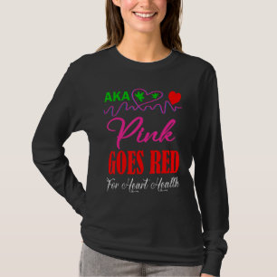 Aka Pink Goes Red For Heart Health Pretty Girl In T-Shirt