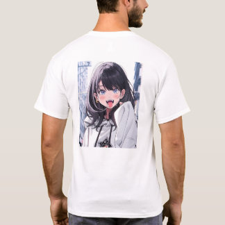 Akanbe JK|Backprint T-shirt | Sushi Musume Generat